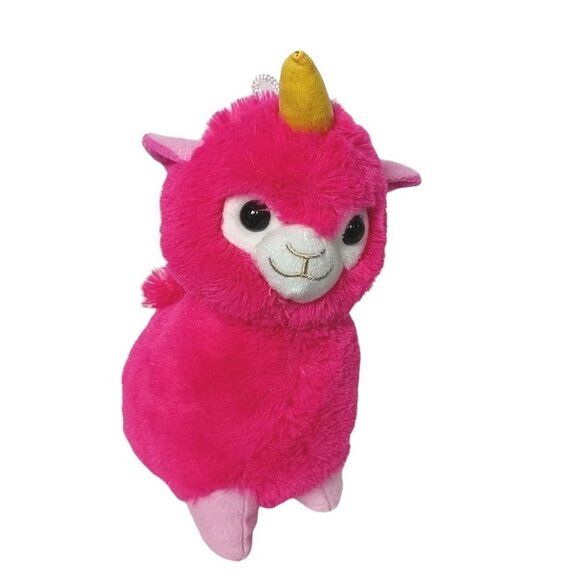Peek A Boo Toys Pink Llama Corn Plush 8.5 Inch - Picture 1 of 7